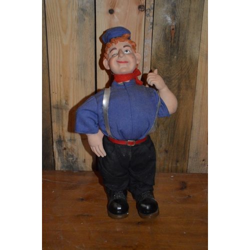 Boertje van kunststof met duim omhoog 