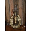 Wandlamp hoefijzer met paardenhoofd