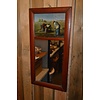 LoodsVol, Tweedehands Vintage spiegel jaren 50 met veldtafereel