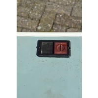 thumb-Vintage houten schooltafeltje met stoeltje en inktpot houder-3