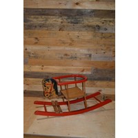 thumb-Vintage houten hobbelpaard voor kinderen en decoratie-2