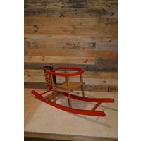 thumb-Vintage houten hobbelpaard voor kinderen en decoratie-4