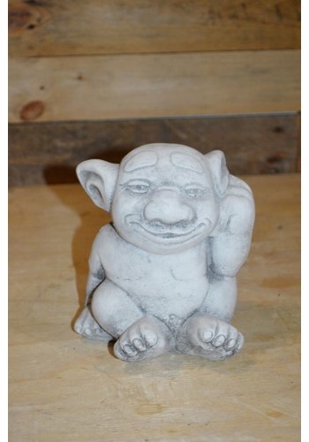 Betonnen trol beeldje 