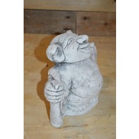 thumb-Potloodventer trol met open jas en geinige uitstraling-2