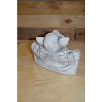 thumb-Potloodventer trol met open jas en geinige uitstraling-3