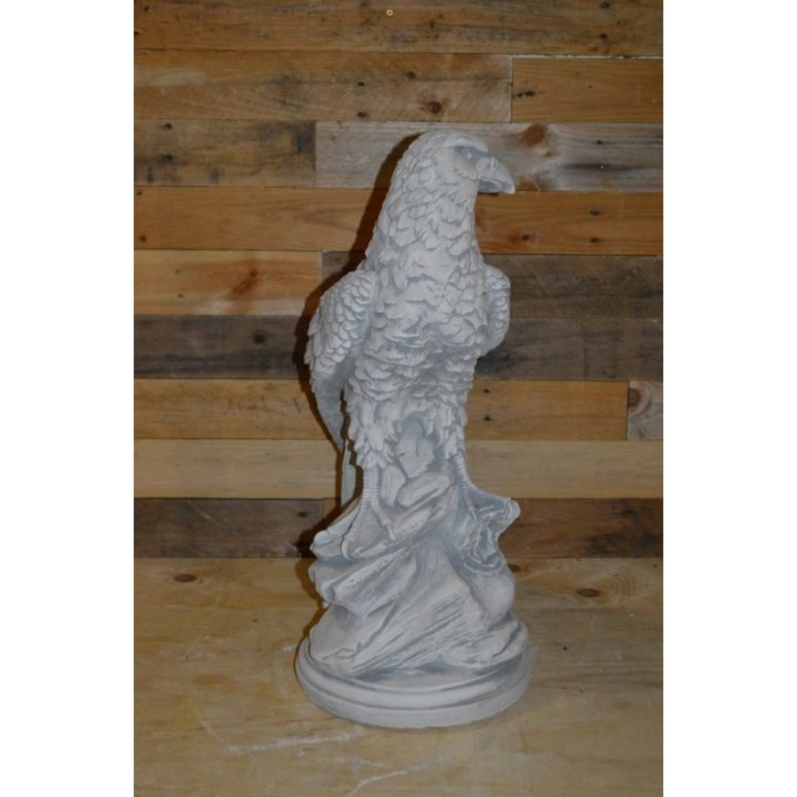 Adelaar op boomstronk van beton – natuurgetrouw beeld-4