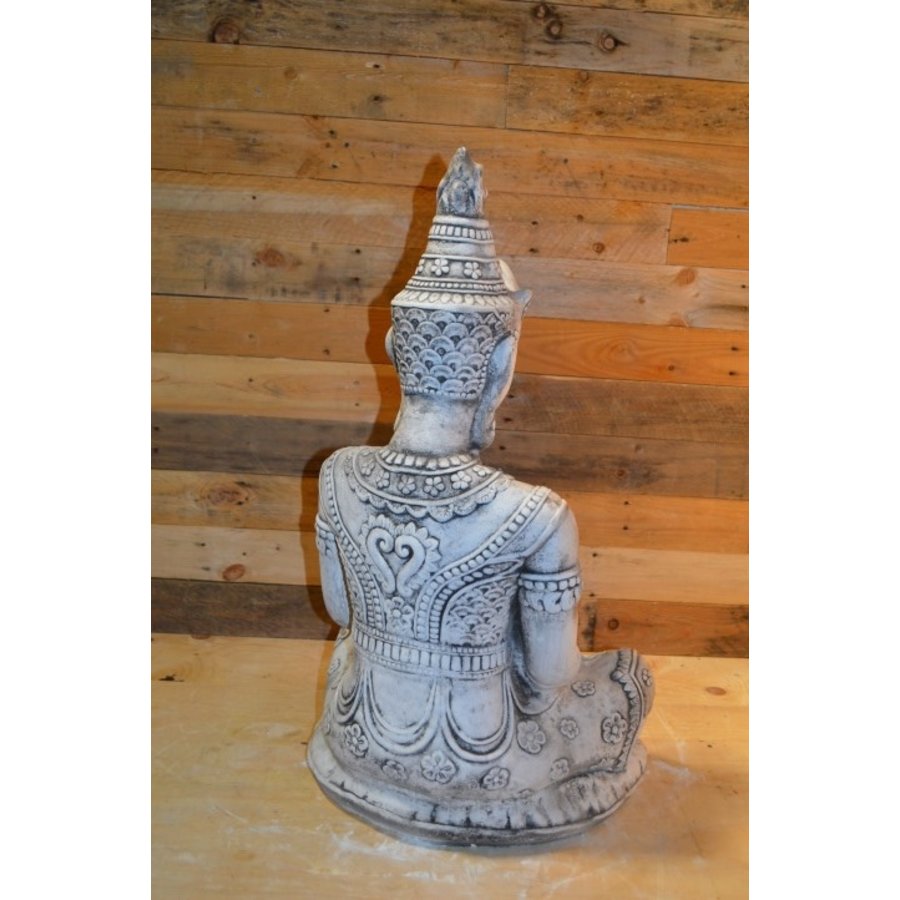 Shiva god in lotushouding met schaaltje voor kaars of bloem-3