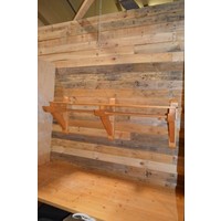 thumb-Massief vurenhouten kapstok met hoedenplank-2