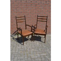 thumb-Set van 2 vintage design armstoelen van mahonie-2