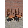 LoodsVol, Tweedehands Set van 2 vintage design armstoelen van mahonie
