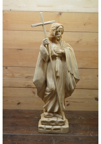 Houten Jezus beeld 