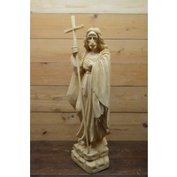 thumb-Uniek handgesneden houten beeld van staande Jezus-2