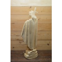 thumb-Handgesneden houten Jezus beeld – Uniek religieus kunstwerk-4