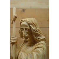 thumb-Uniek Jezus beeld gesneden uit hout-6