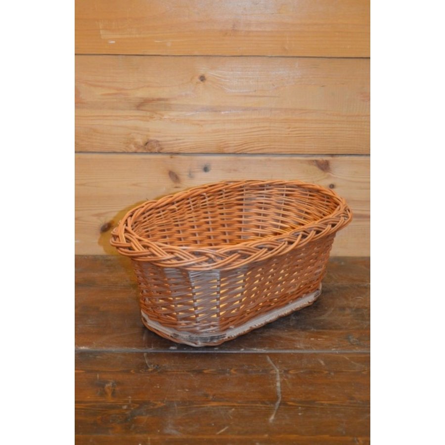 Ovaal wilgentenen mandje voor fruit of brood-2