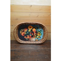 thumb-Groot dienblad met gevlochten wilgentenen rand en handgrepen-4