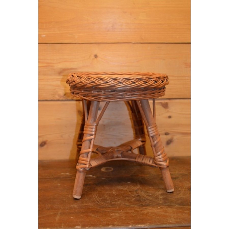 Rieten poppentafeltje van wilgentenen, handgevlochten-2