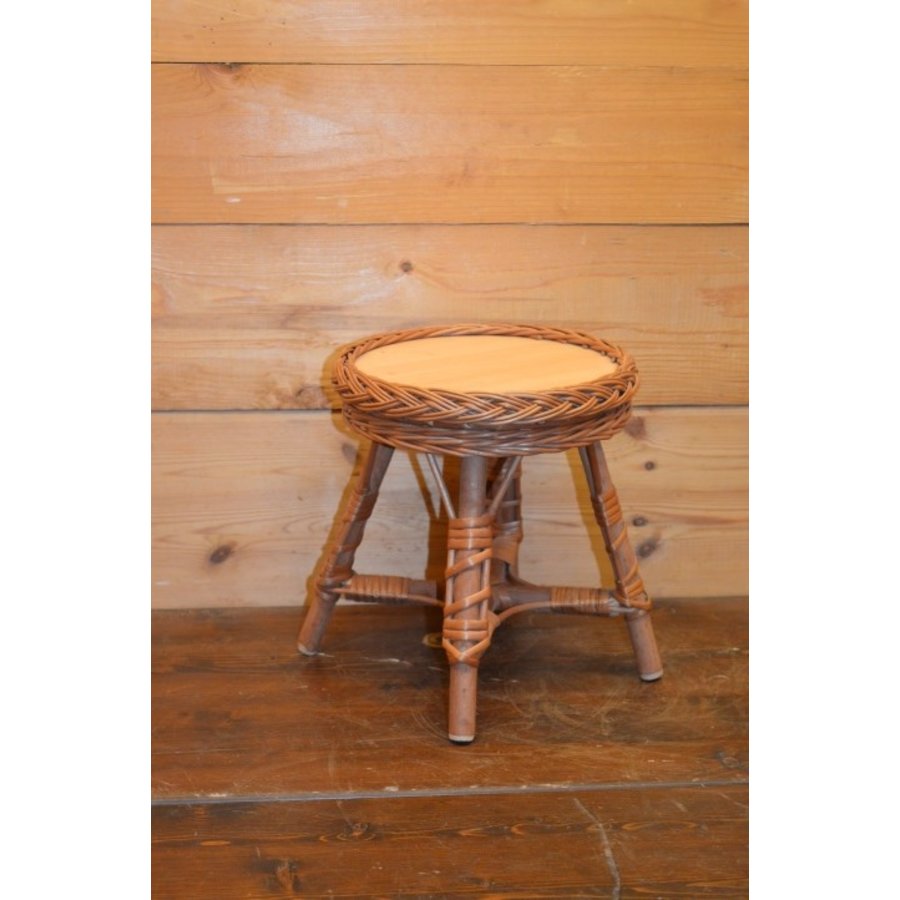 Rieten poppentafeltje van wilgentenen, handgevlochten-3