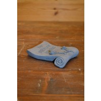 thumb-Herdenkingsbordje in boekrolvorm met tekst “Voor altijd in onze gedachten”-2