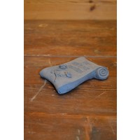 thumb-Betonnen herdenkingsbordje in boekrolvorm met tekst “Voor altijd in onze gedachten”-3