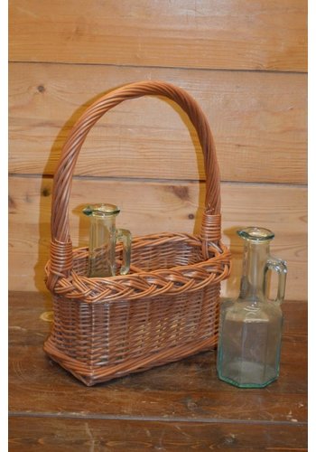 Mandje met 2 flesjes 