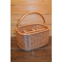 thumb-Handig gevlochten wilgentenen flessenmandje voor 6 flessen-2