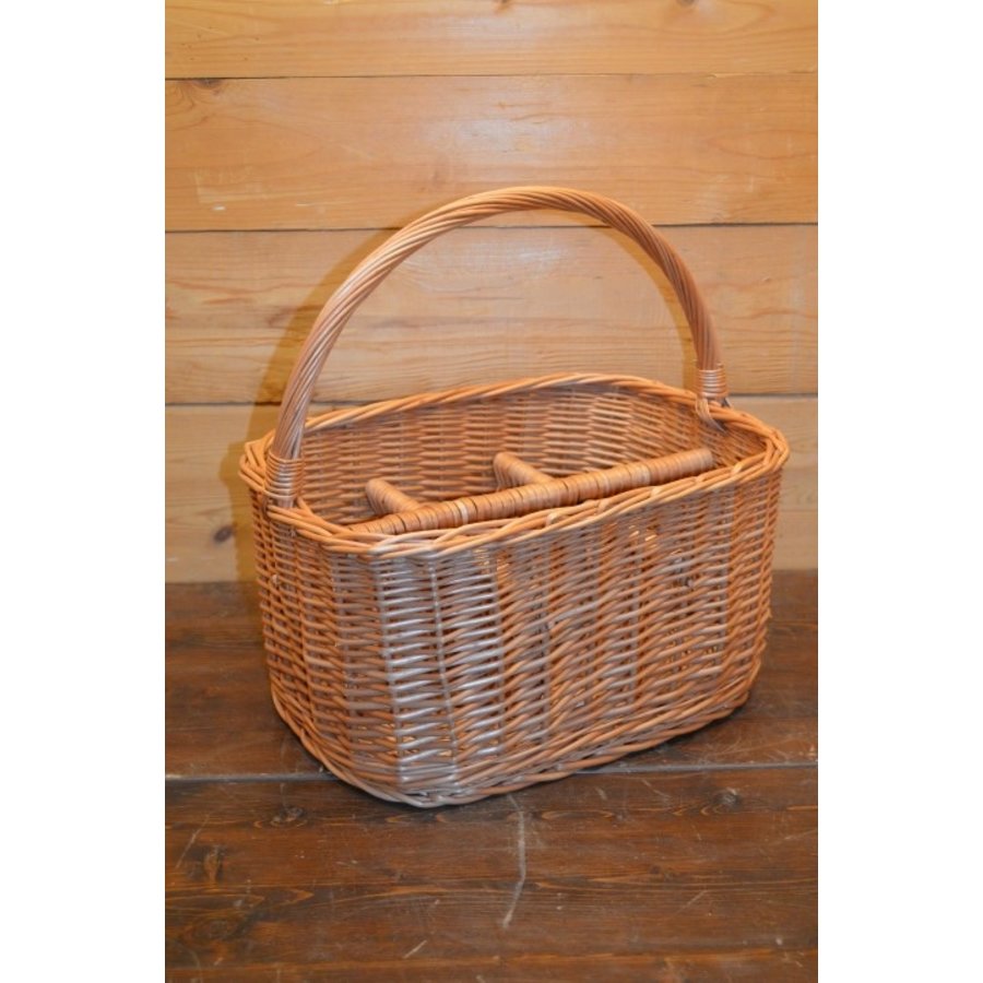 Mand voor 6 flessen gevlochten van wilgentenen-2