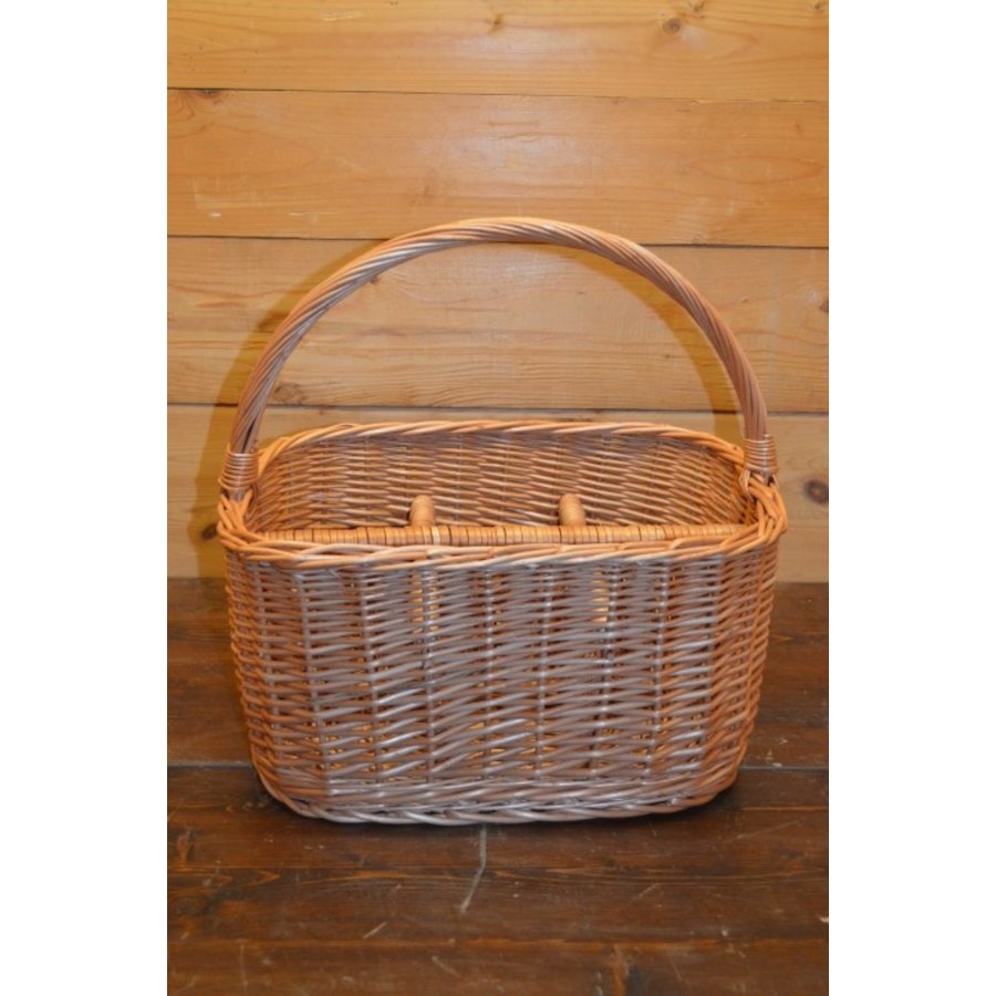 Mand voor 6 flessen gevlochten van wilgentenen-5