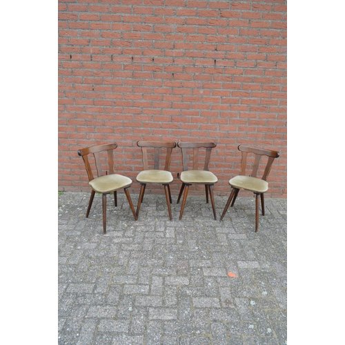 Houten caféstoelen vintage 