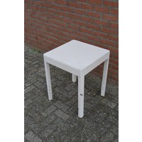 thumb-Brocante vierkant bijzettafeltje van oud eikenhout-1