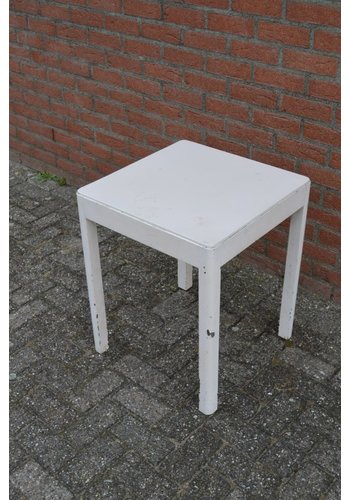Brocante bijzettafeltje eiken 