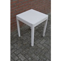 thumb-Brocante vierkant bijzettafeltje van oud eikenhout-2