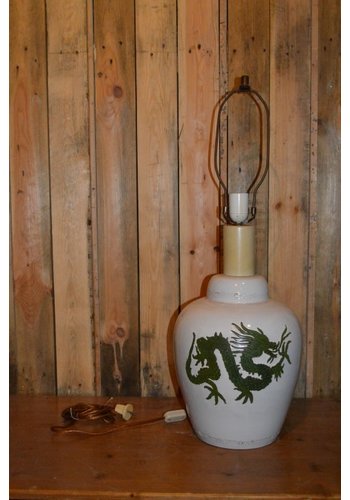 Vintage schemerlamp keramiek 