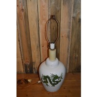 thumb-Vintage keramieken schemerlamp vaasmodel met Chinese draak-3
