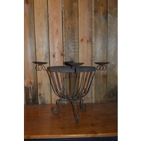 thumb-Mandje met kandelaars gemaakt van metaal-2