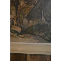 thumb-Rustiek landschap op linnen in retro lijst-3