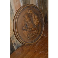 thumb-Gipsen wandornament met broedend fazantenpaar-2