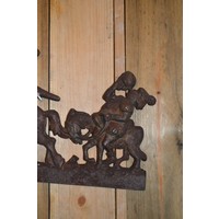 thumb-Gietijzeren wandornament met Don Quichot voorstelling-2