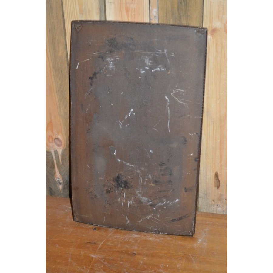 Decoratieve wandplaat met middeleeuwse gelagkamer scène-4