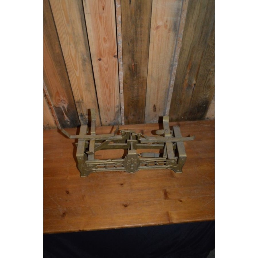 Retro gietijzeren bascule weegschaal 5 kg DRGM begin 20e eeuw-5