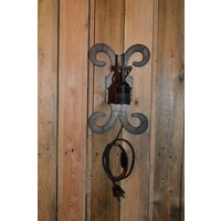 thumb-Landelijke smeedijzeren wandlamp zonder kap-2