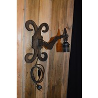 thumb-Landelijke smeedijzeren wandlamp zonder kap-1