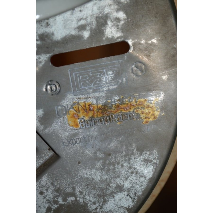 Vintage glazen plafonnière uit de jaren 60 met twee fittingen-6