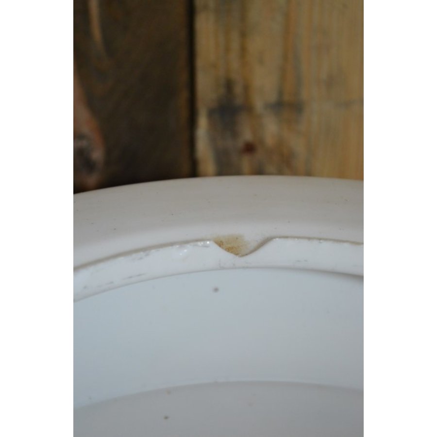 Retro plafondlamp met glazen kap jaren 60-3