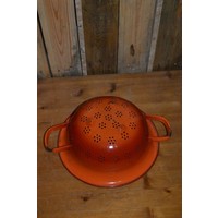 thumb-Vintage oranje geëmailleerd vergiet jaren 50-3
