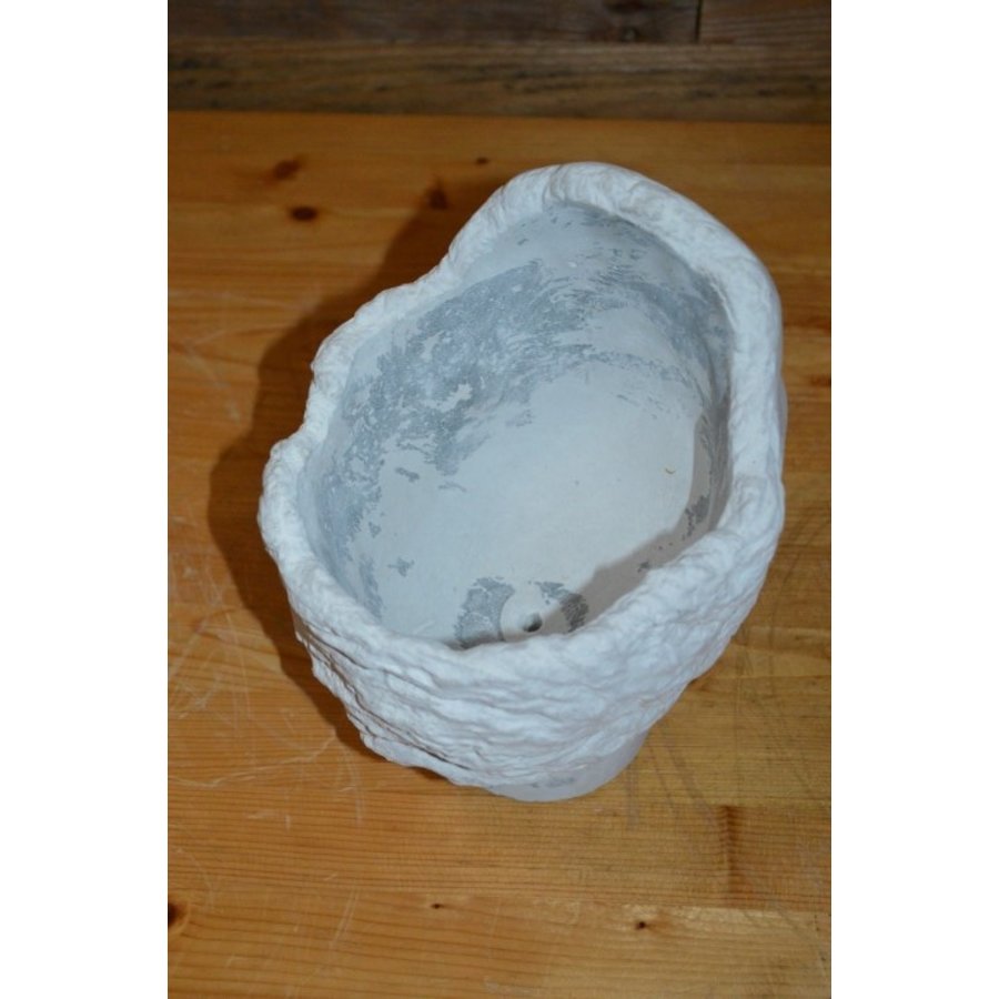Bloempot in de vorm van een hoofd van beton voor binnen of buiten-3