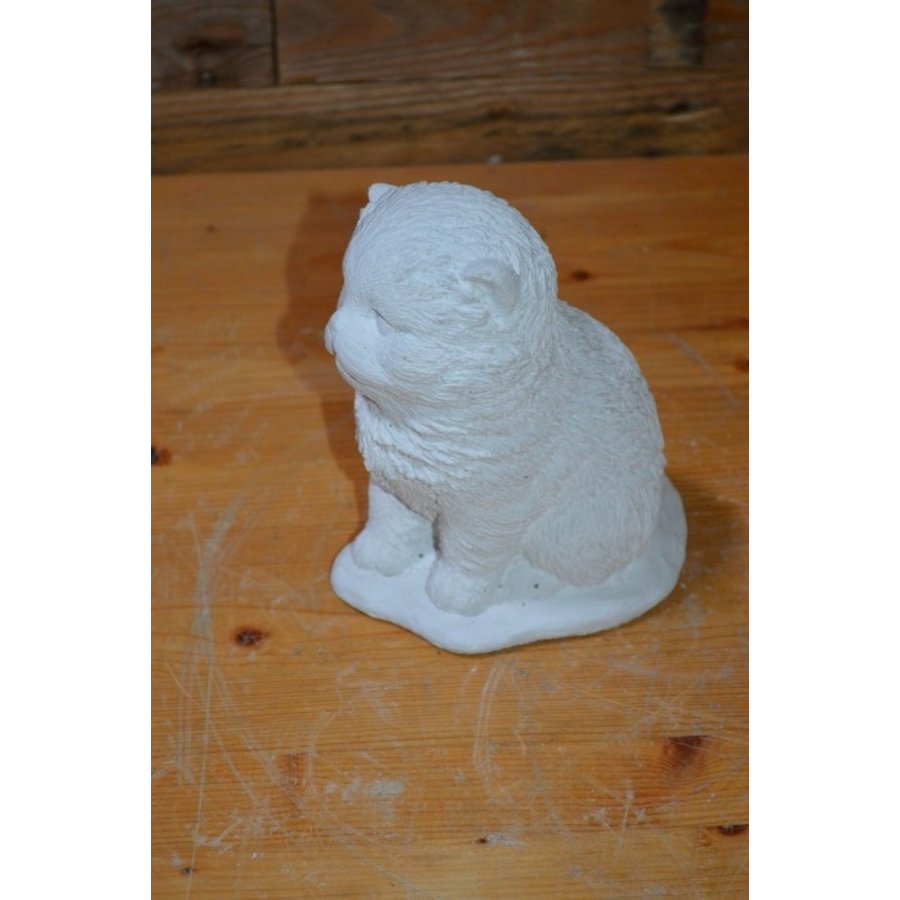 Kleine poes – Betonnen tuinbeeld kat-2