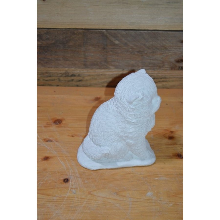 Kleine poes – Betonnen tuinbeeld kat-3