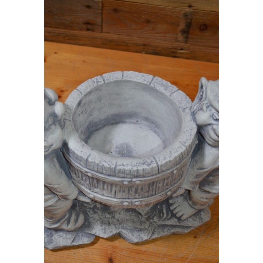 Twee laven met plantenbak – Betonnen bloembak beeld-6