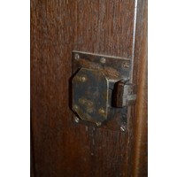 thumb-Antieke Hollandse rozenkast rond 1920 met houtsnijwerk-7